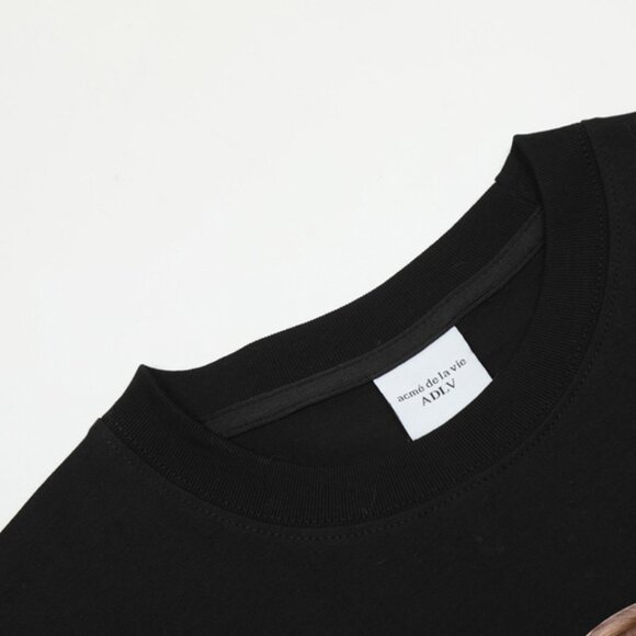 Acme De La Vie Cute Kids Print Black Short-Sleeved T-Shirt - Picture 3 of 5